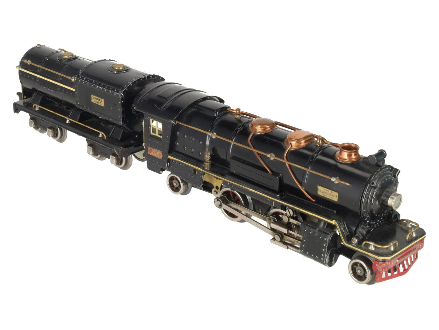 Lionel 260E Vintage O Prewar 2-4-2 Tinplate Steam Locomotive w/ 260T Tender VG