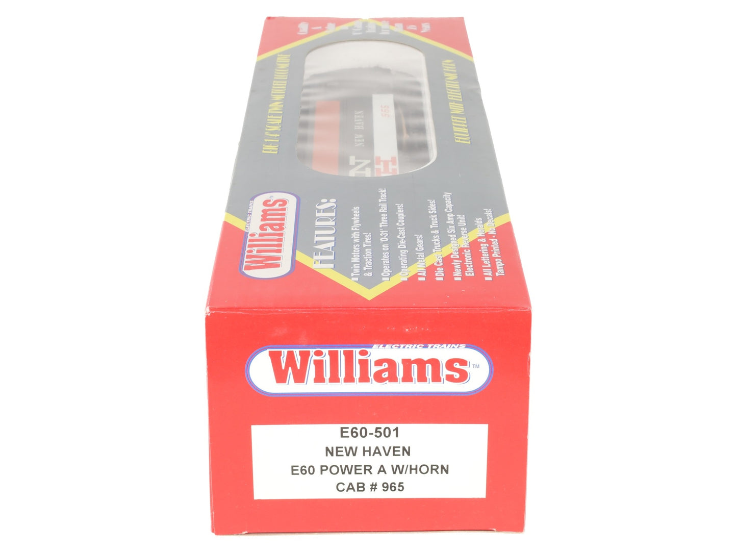 Williams E60-501 O Gauge New Haven E60 Electric Locomotive #960 w/ Horn EX/Box