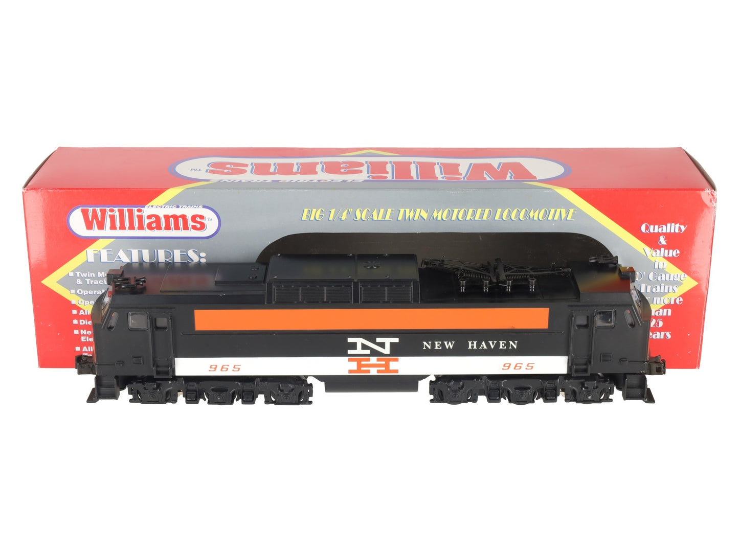 Williams E60-501 O Gauge New Haven E60 Electric Locomotive #960 w/ Horn EX/Box