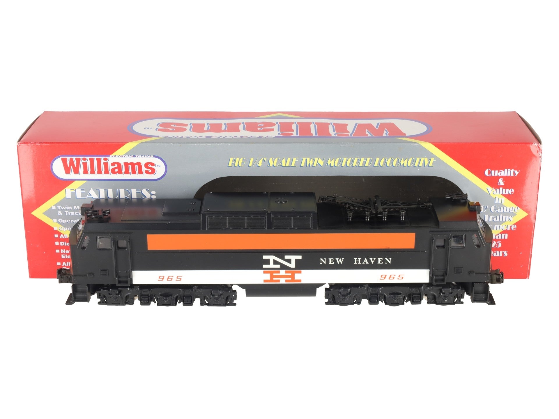 Williams E60-501 O Gauge New Haven E60 Electric Locomotive #960 w/ Horn EX/Box