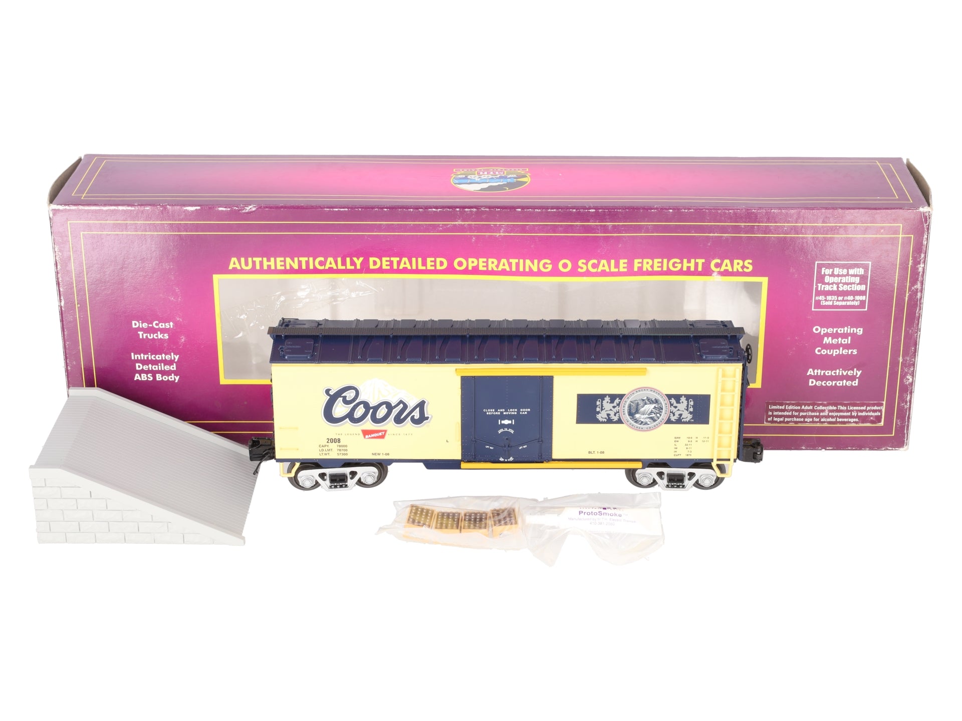 MTH 20-94204 Coors Operating Reefer Car LN/Box