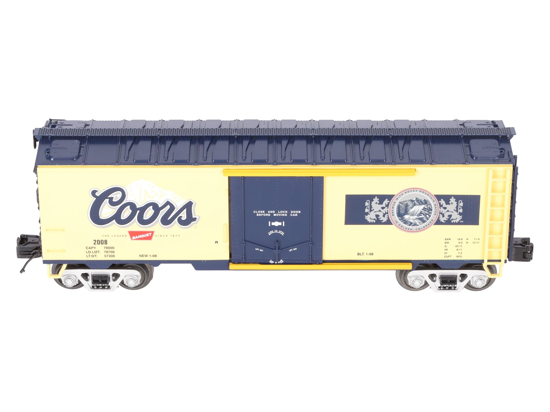 MTH 20-94204 Coors Operating Reefer Car LN/Box