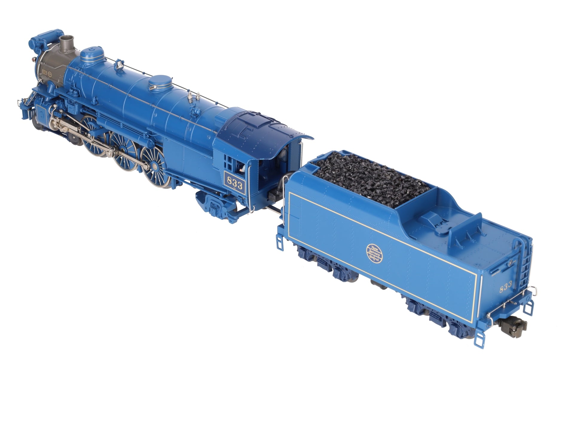 MTH 20-3028-1 O Jersey Central 4-6-2 Blue Comet Steam Locomotive & Tender w/PS1 LN/Box
