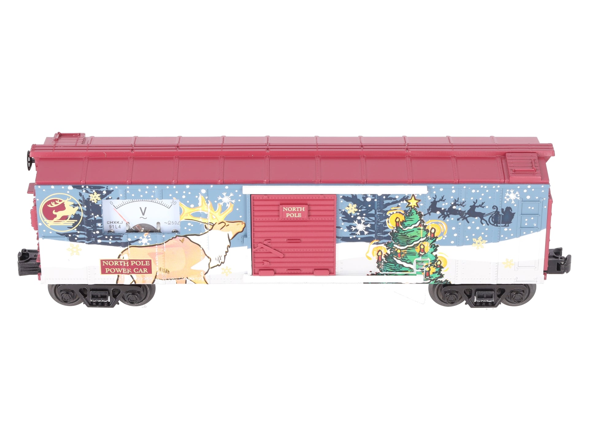 MTH 30-71032 O Gauge North Pole Boxcar w/ Power Meter LN/Box