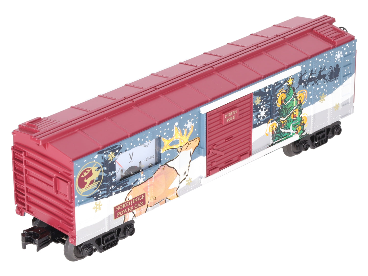 MTH 30-71032 O Gauge North Pole Boxcar w/ Power Meter LN/Box