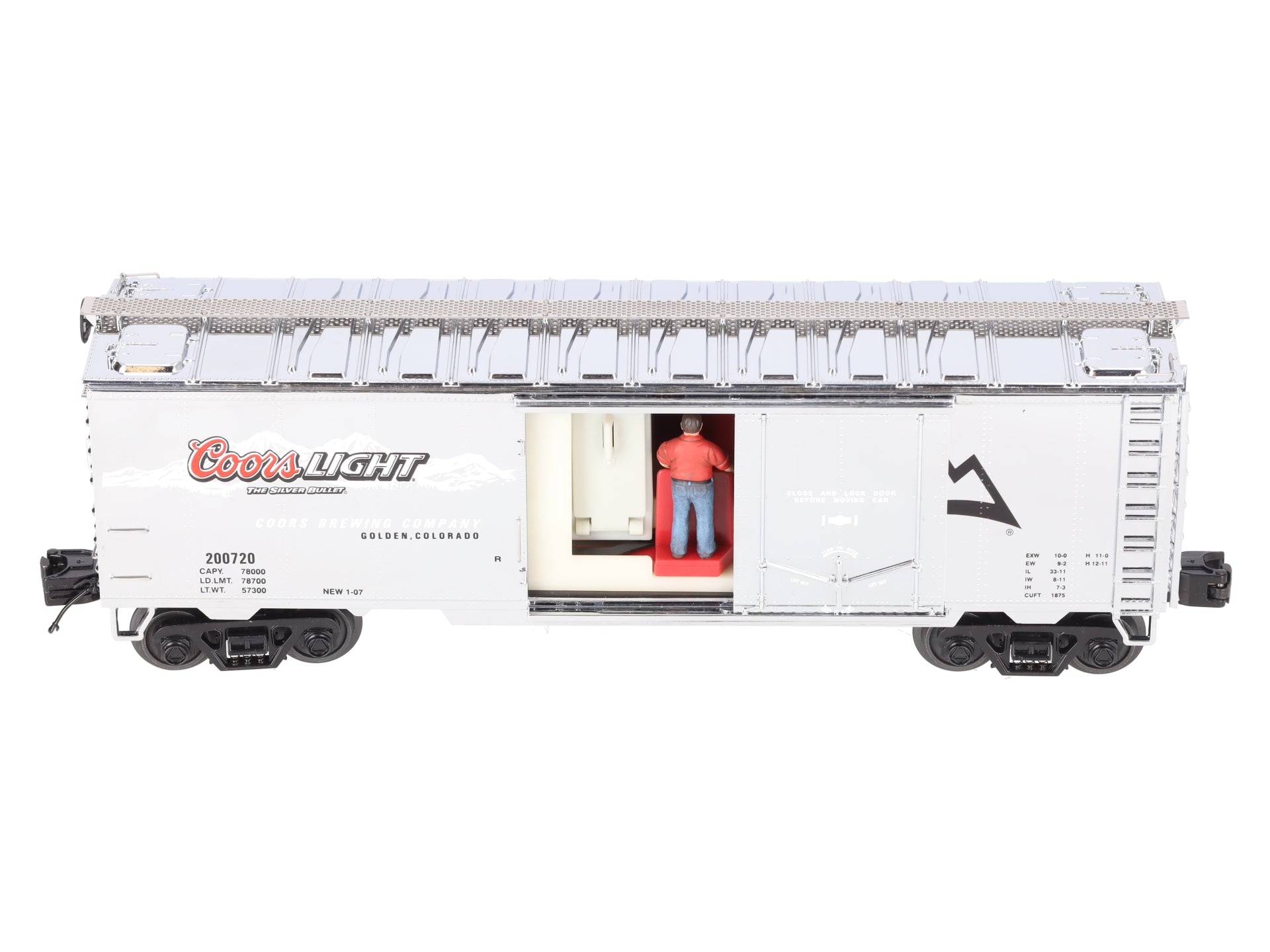 MTH 20-94124 O Coors Light Operating Refrigerator Car #200720 EX/Box