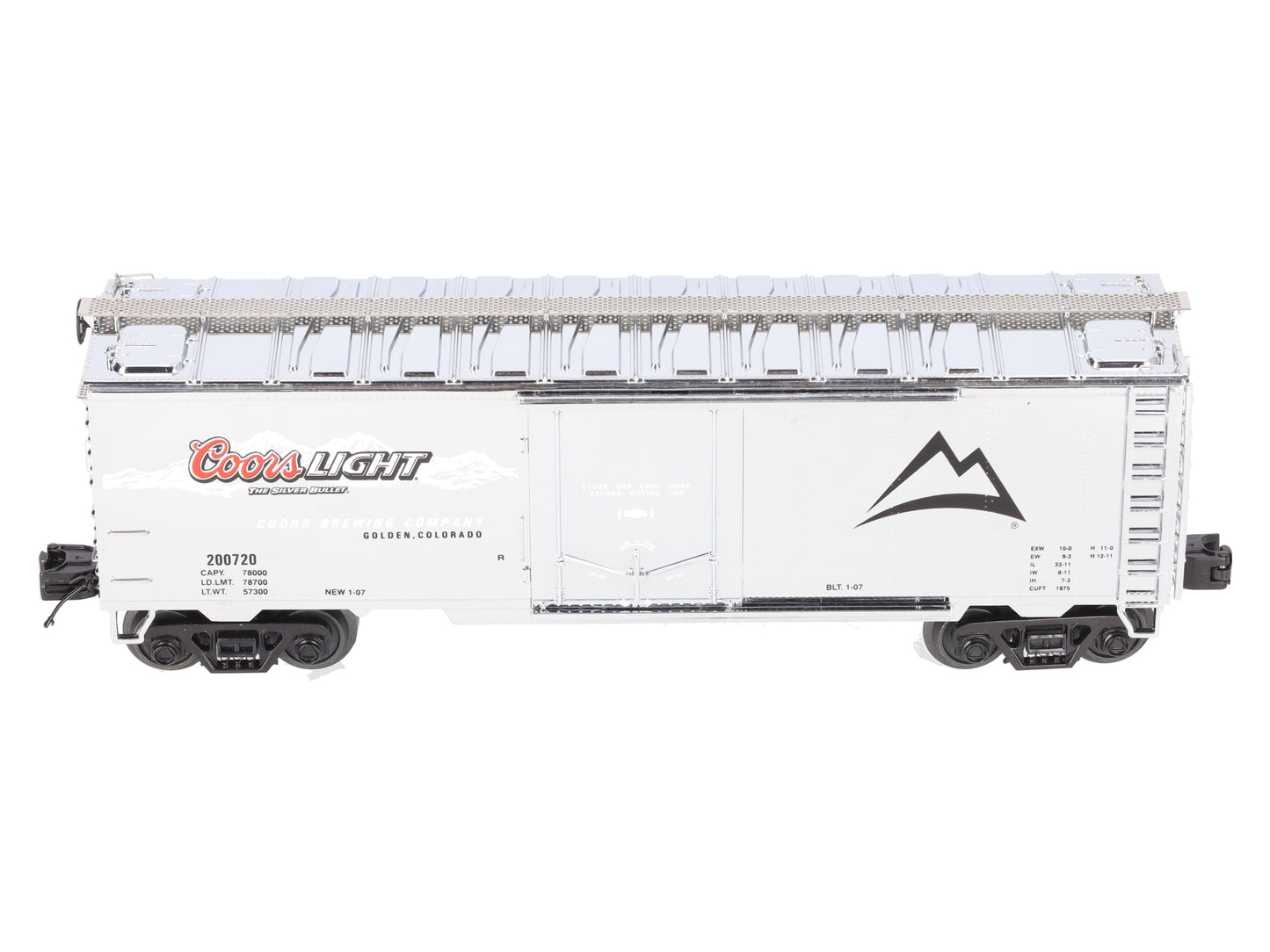 MTH 20-94124 O Coors Light Operating Refrigerator Car #200720 EX/Box