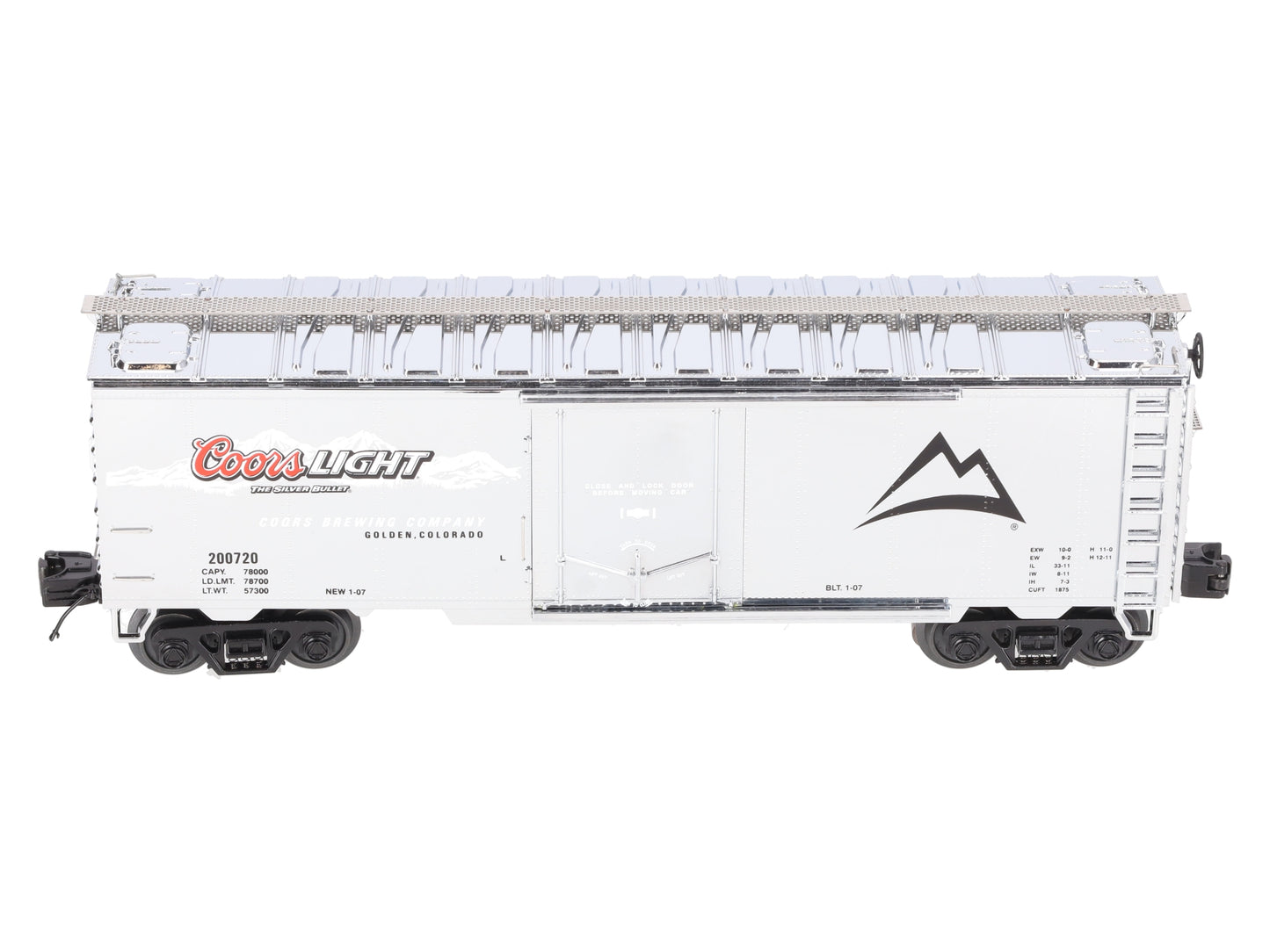 MTH 20-94124 O Coors Light Operating Refrigerator Car #200720 EX/Box