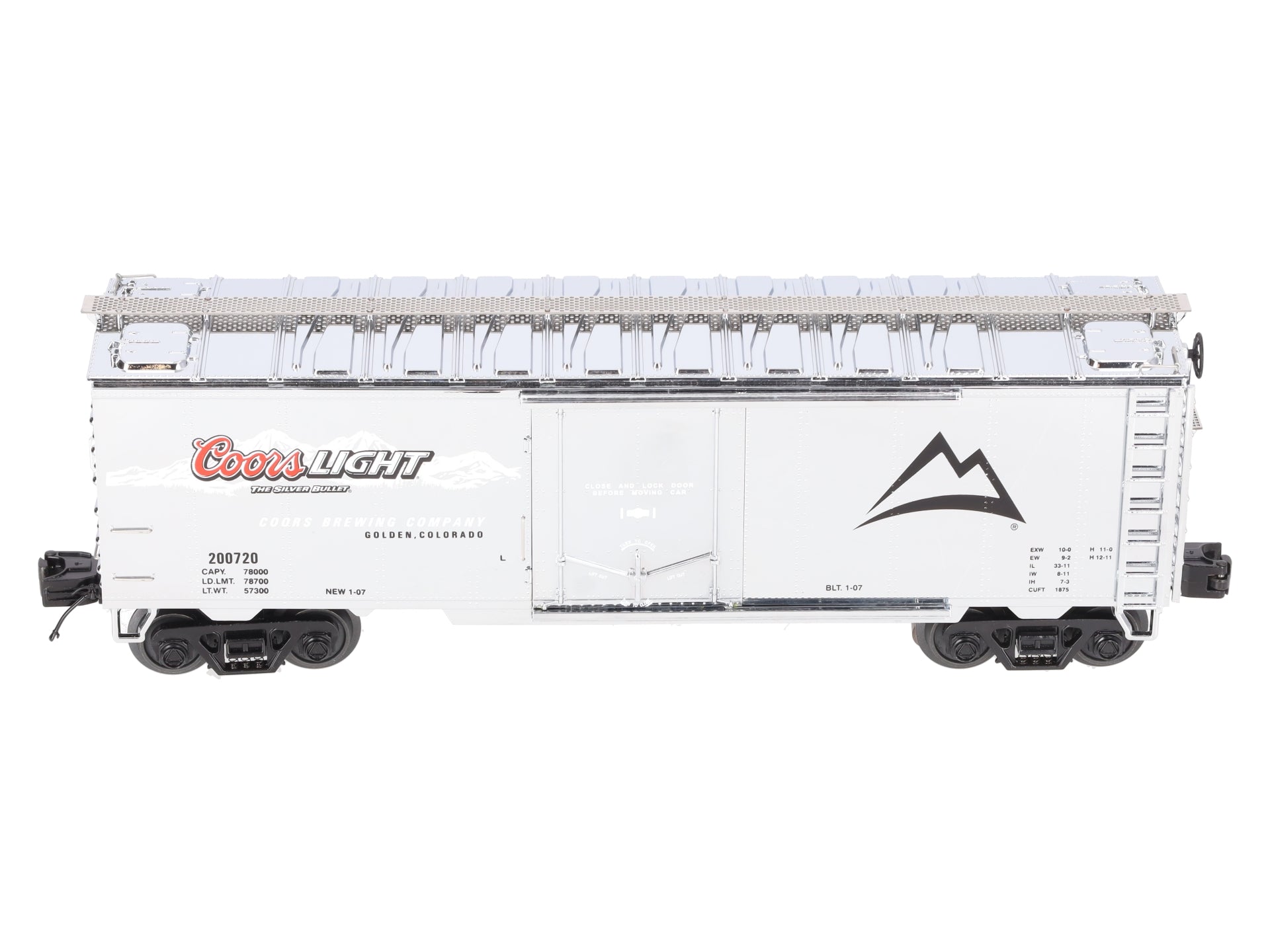 MTH 20-94124 O Coors Light Operating Refrigerator Car #200720 EX/Box