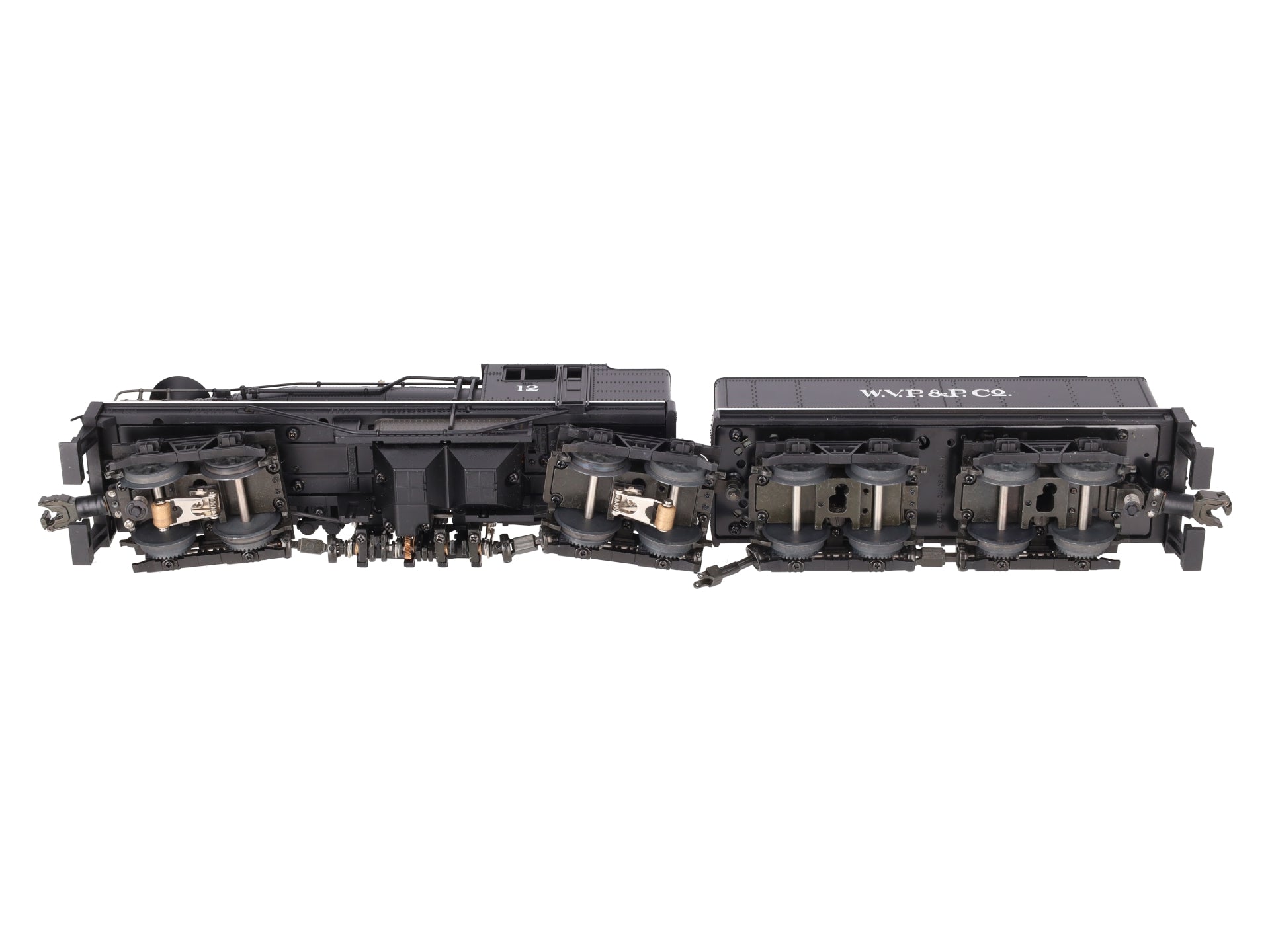 MTH 20-3023-1 O Gauge W.V.P&P Shay Steam Locomotive & Tender w/PS1 #12 LN/Box