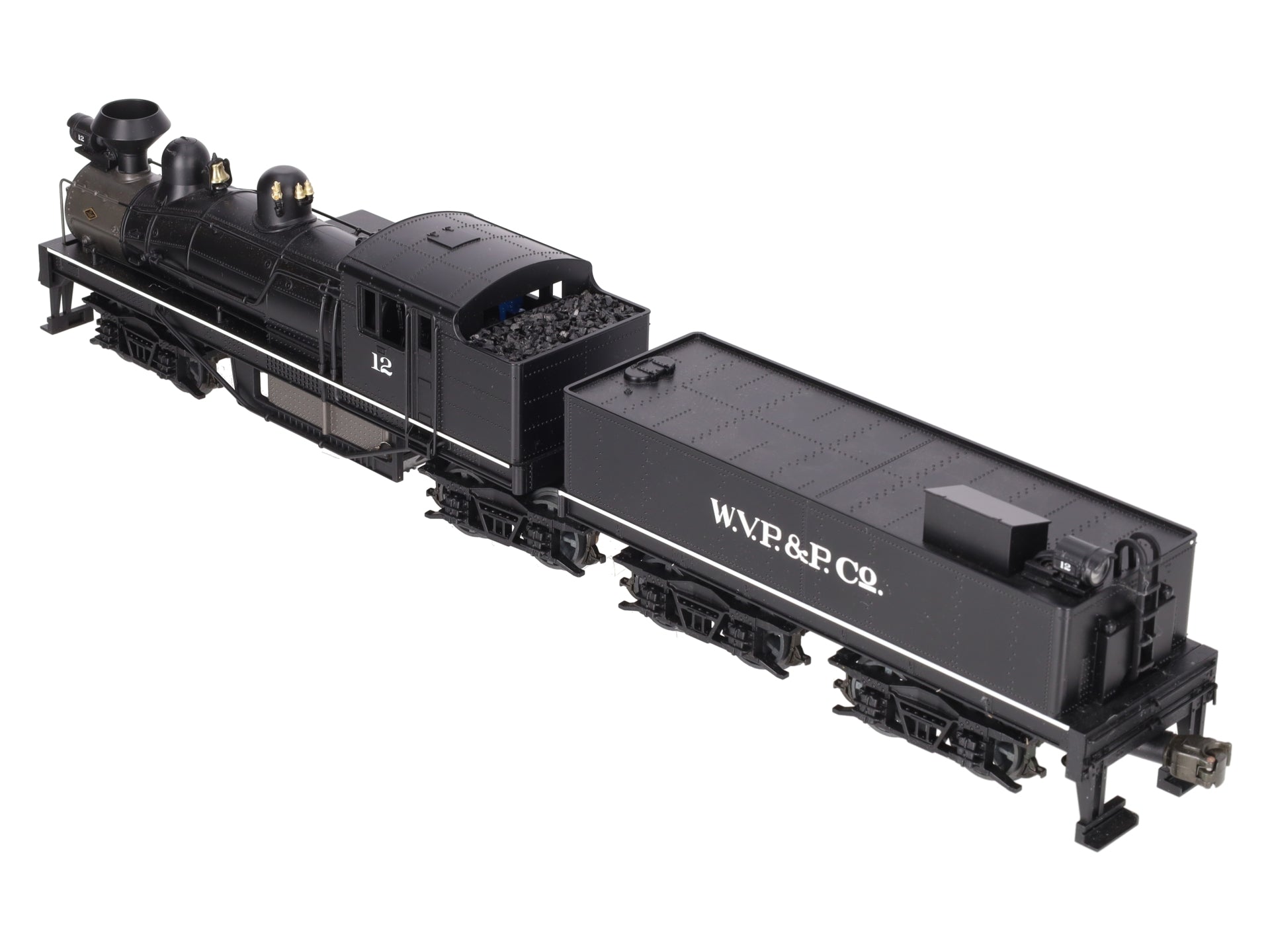 MTH 20-3023-1 O Gauge W.V.P&P Shay Steam Locomotive & Tender w/PS1 #12 LN/Box