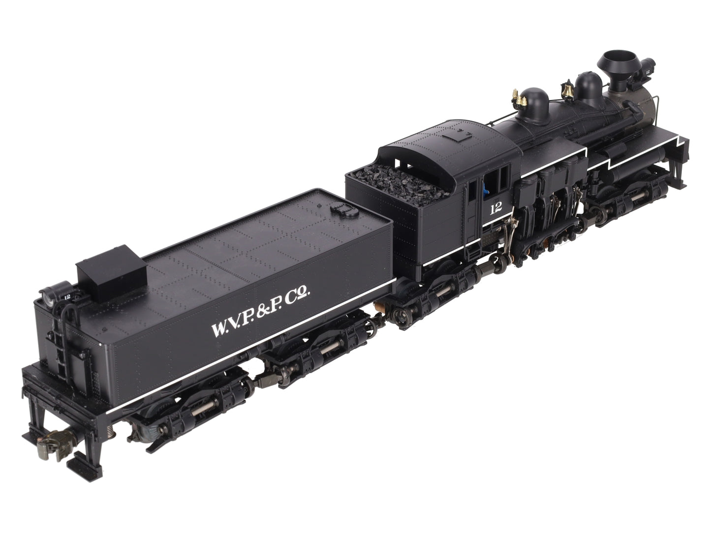 MTH 20-3023-1 O Gauge W.V.P&P Shay Steam Locomotive & Tender w/PS1 #12 LN/Box