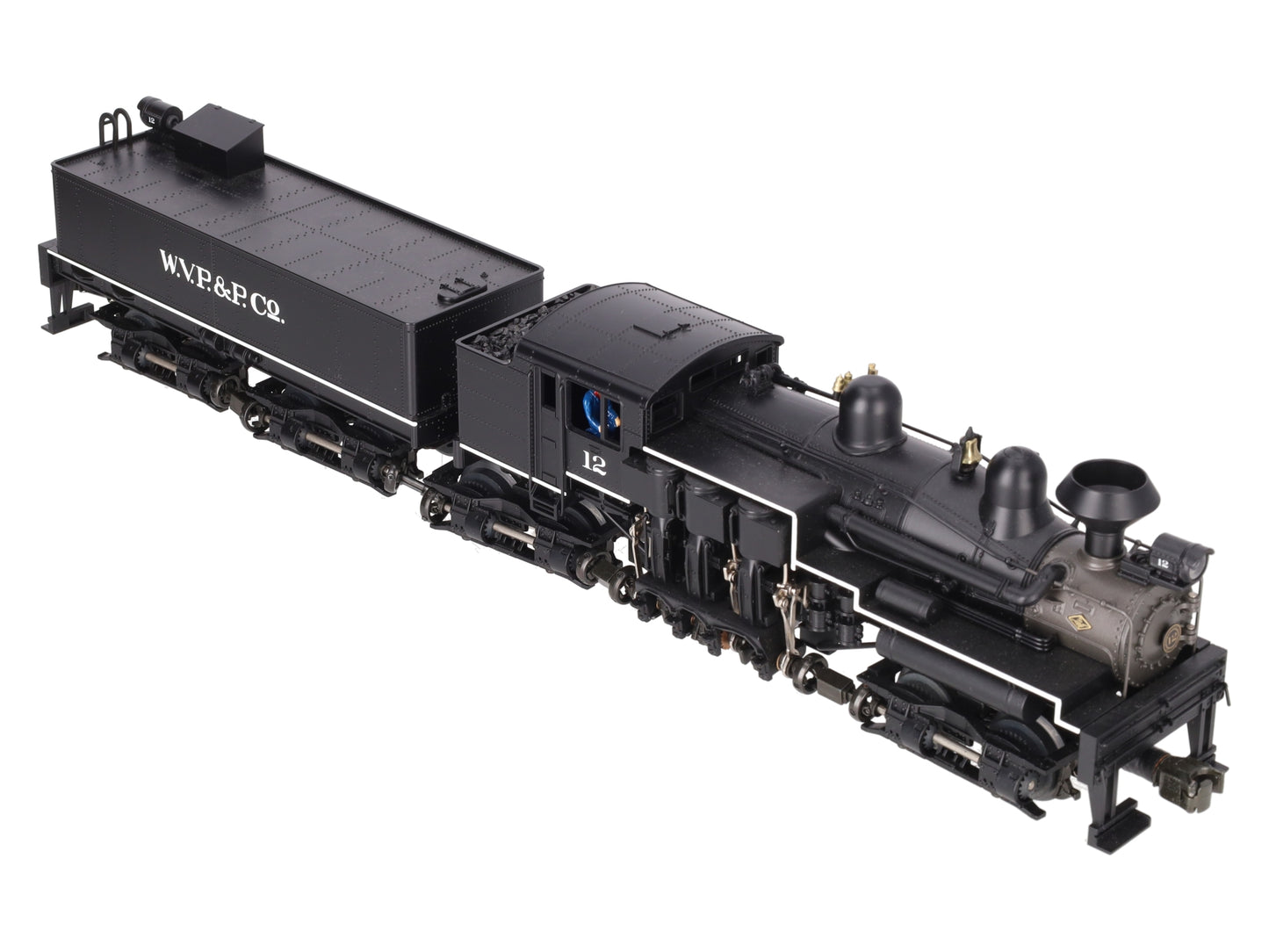MTH 20-3023-1 O Gauge W.V.P&P Shay Steam Locomotive & Tender w/PS1 #12 LN/Box