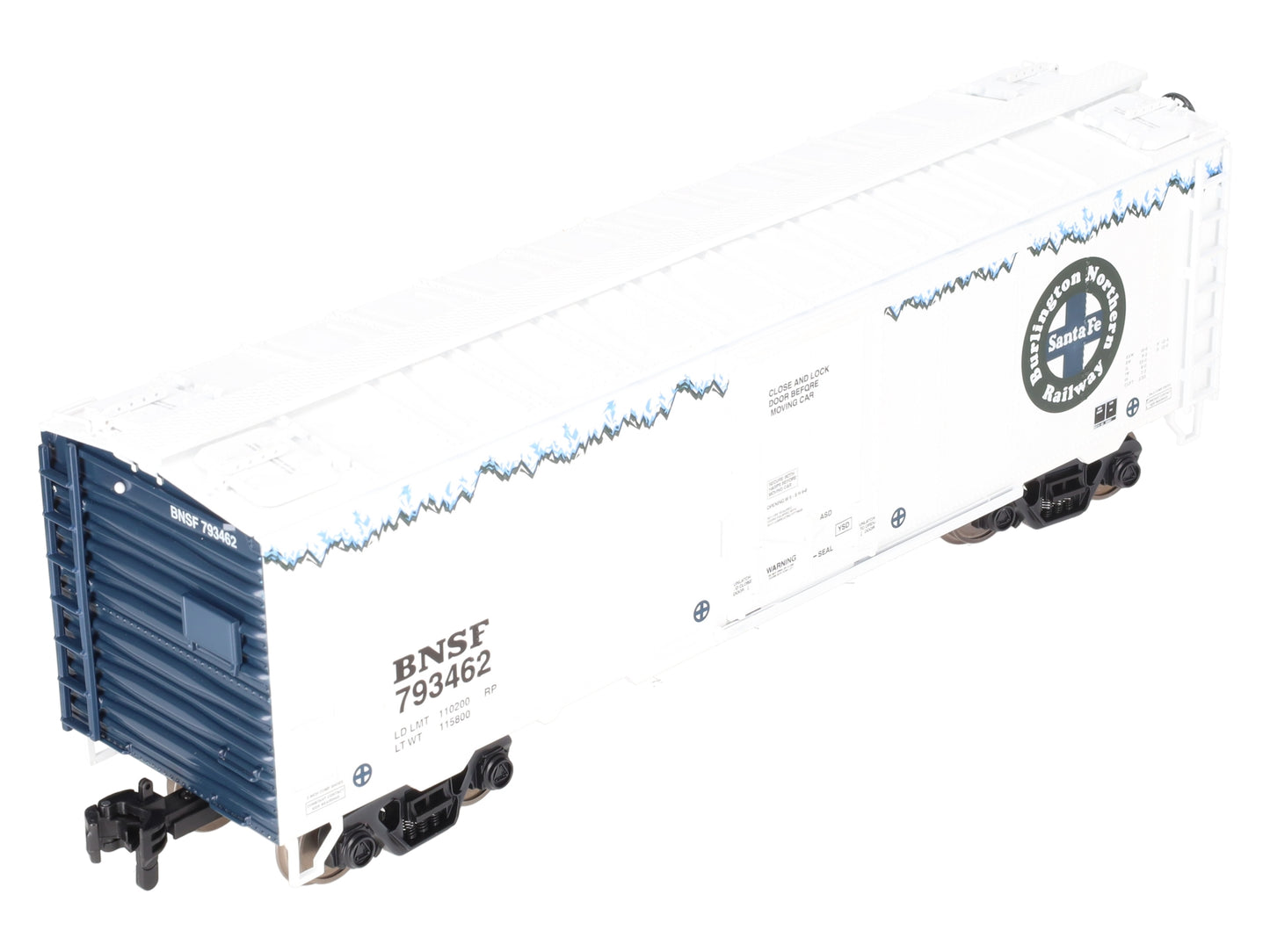 MTH 70-78044 G Scale BNSF Rail King 40' Reefer #793462 (Metal Wheels)