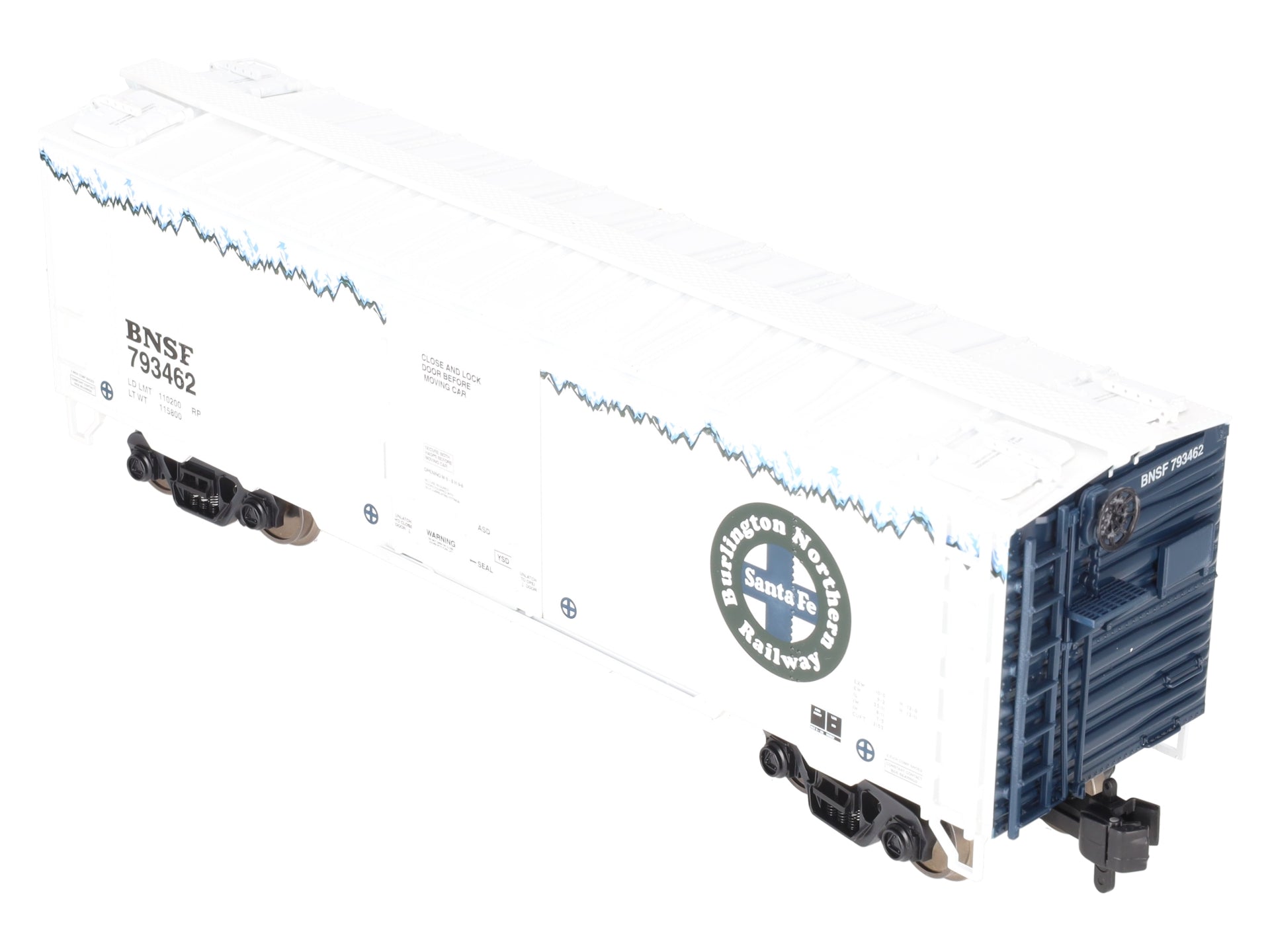 MTH 70-78044 G Scale BNSF Rail King 40' Reefer #793462 (Metal Wheels)