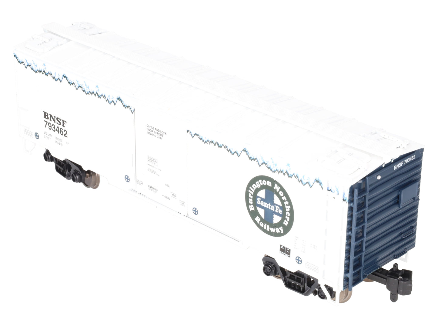MTH 70-78044 G Scale BNSF Rail King 40' Reefer #793462 (Metal Wheels)