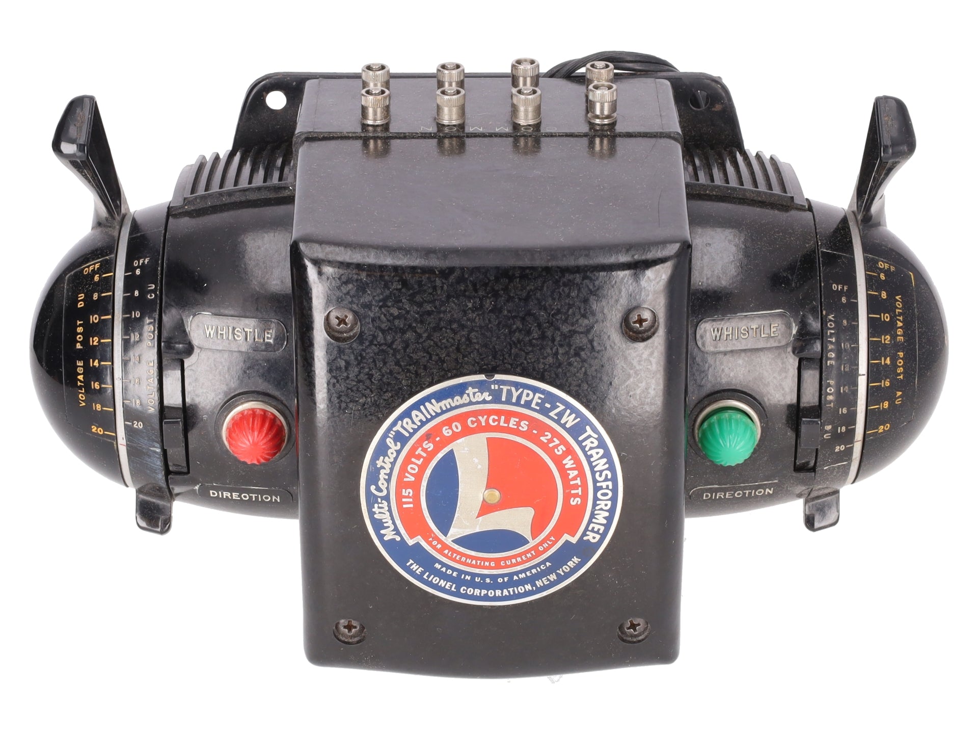 Lionel ZW O Gauge Vintage Trainmaster 275 Watt Transformer with Whistle VG/Box