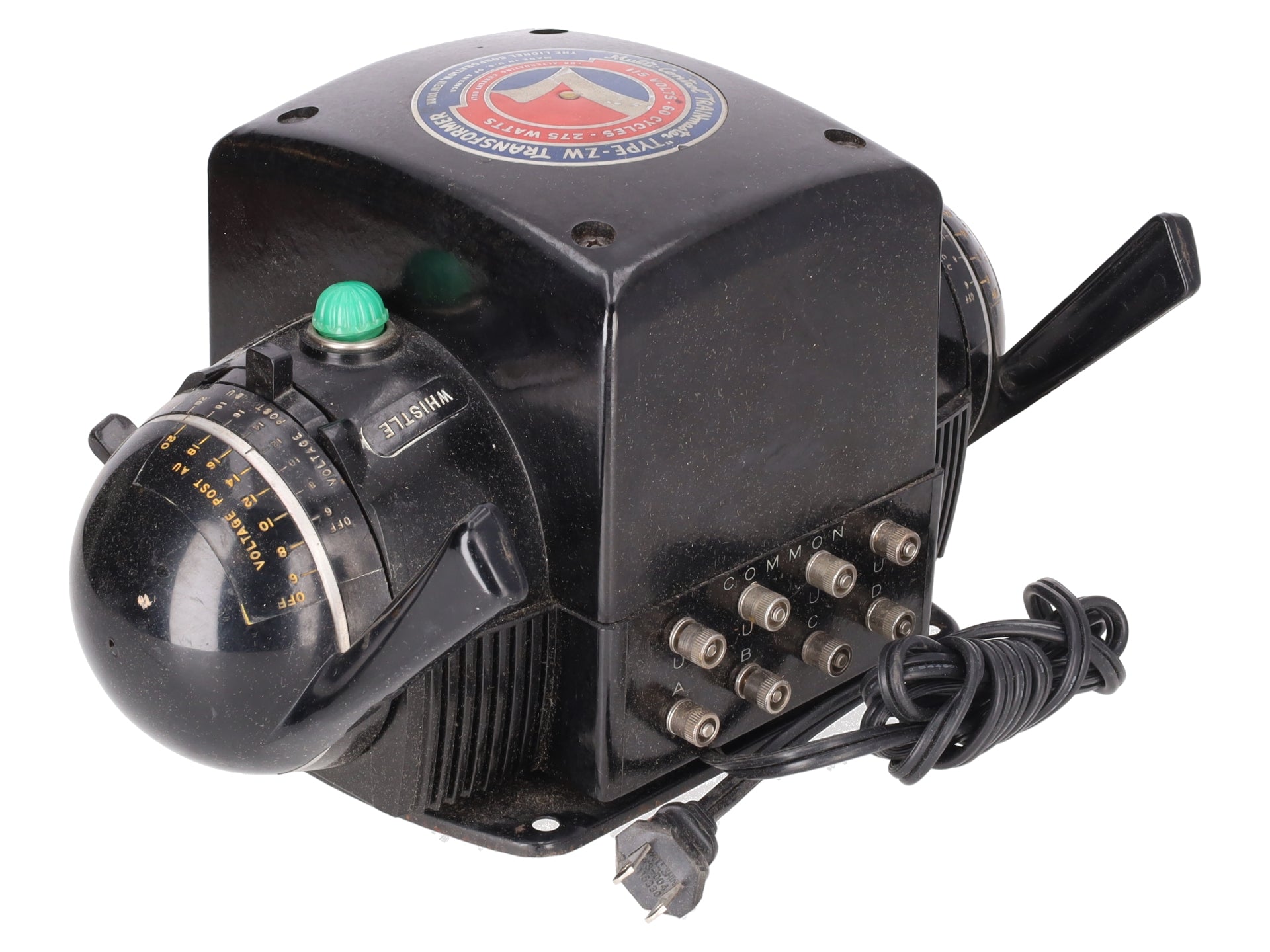 Lionel ZW O Gauge Vintage Trainmaster 275 Watt Transformer with Whistle VG/Box