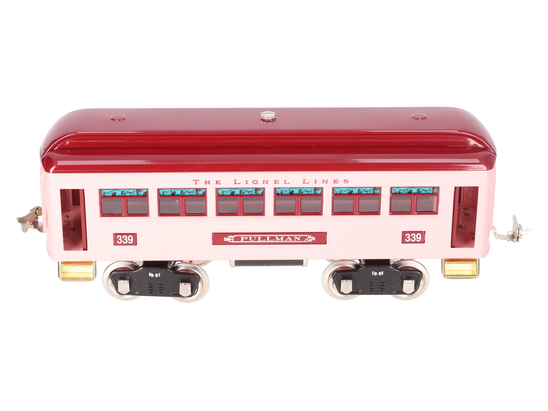 MTH 11-40025 Standard Gauge Lionel Lines Pullmen Pink Coach Passenger Car #339 LN/Box