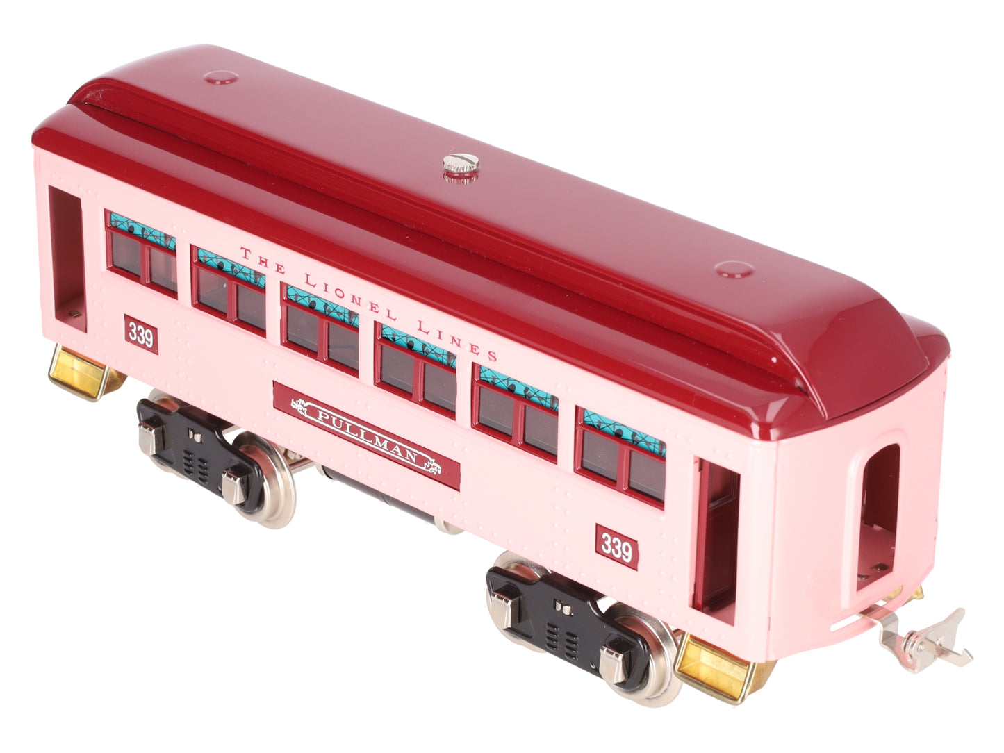 MTH 11-40025 Standard Gauge Lionel Lines Pullmen Pink Coach Passenger Car #339 LN/Box