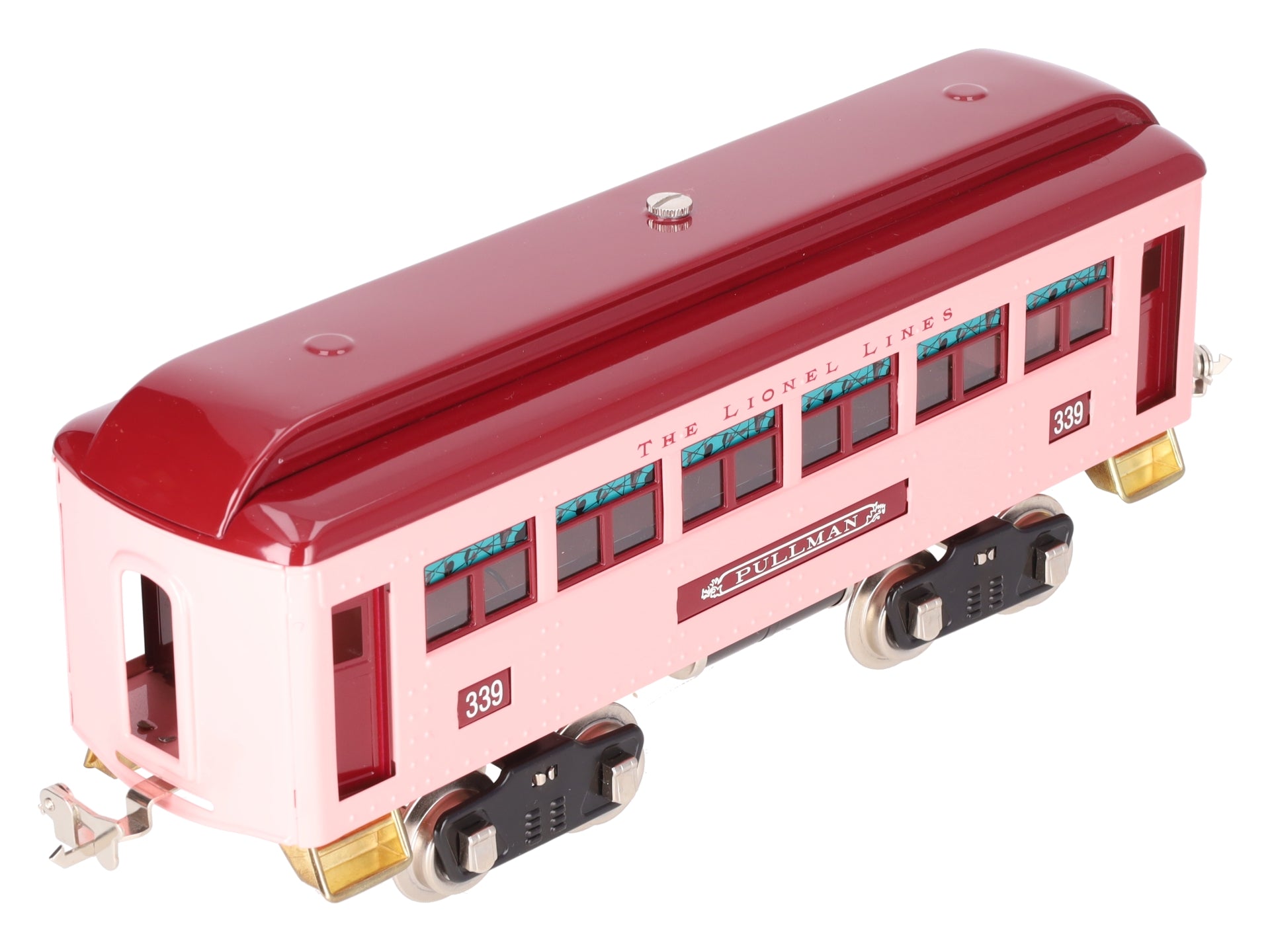 MTH 11-40025 Standard Gauge Lionel Lines Pullmen Pink Coach Passenger Car #339 LN/Box