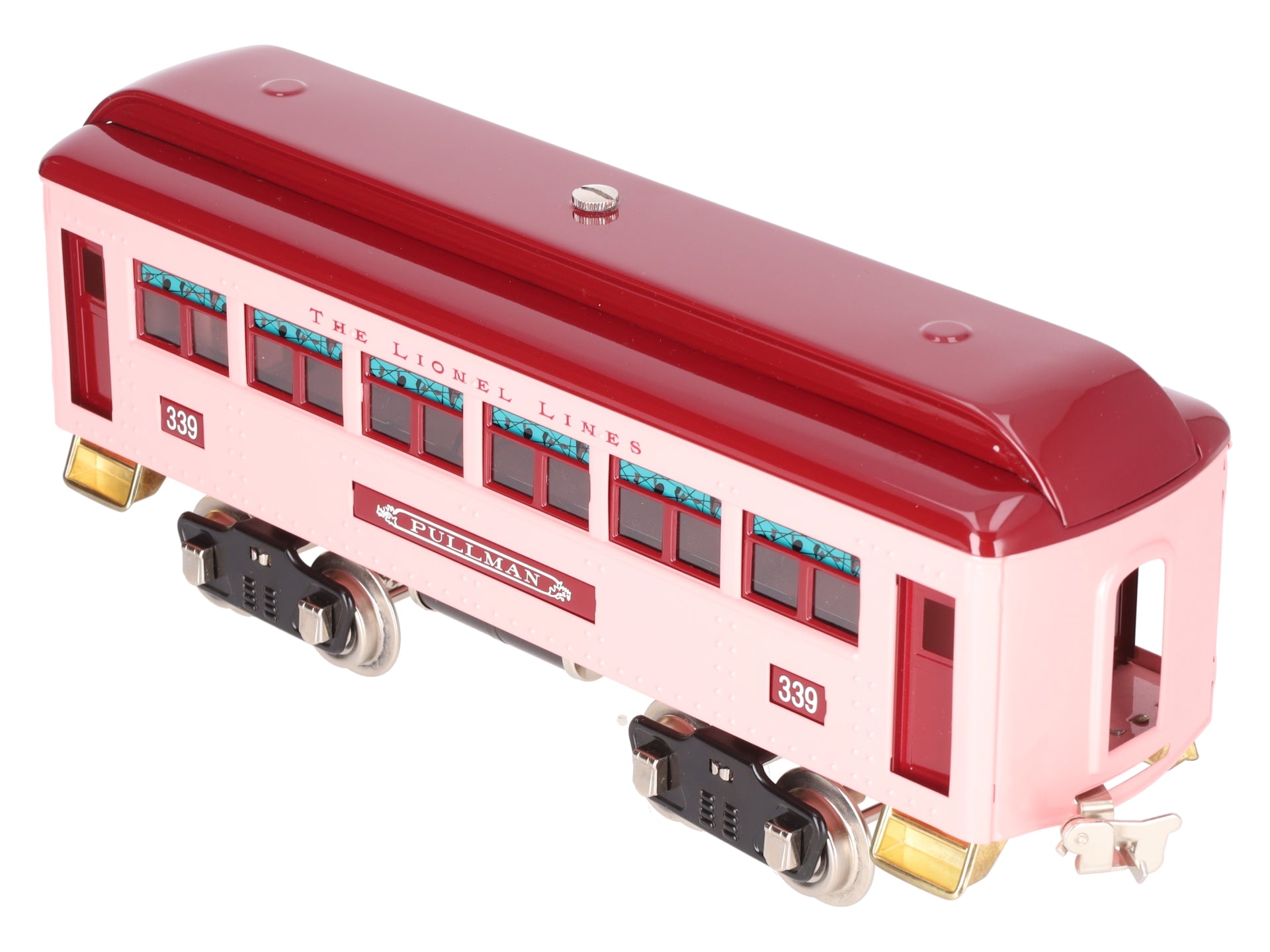 MTH 11-40025 Standard Gauge Lionel Lines Pullmen Pink Coach Passenger Car #339 LN/Box