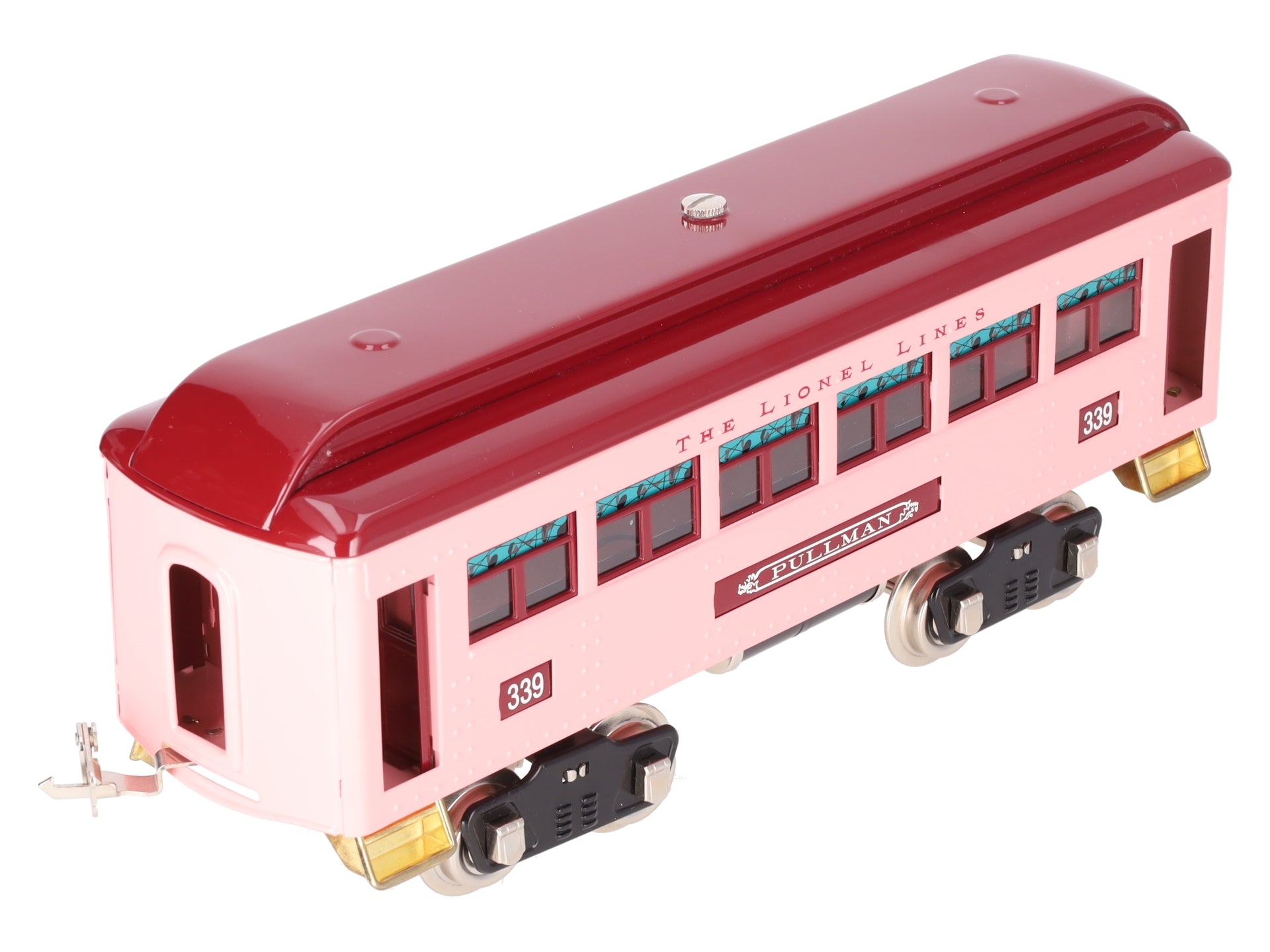 MTH 11-40025 Standard Gauge Lionel Lines Pullmen Pink Coach Passenger Car #339 LN/Box
