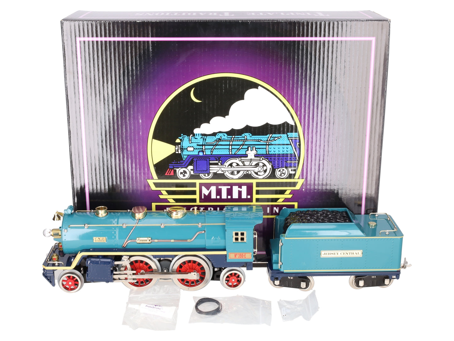MTH 10-1279-1 Std. Gauge Tinplate No. 390 Steam Locomotive & Tender w/PS2 LN/Box