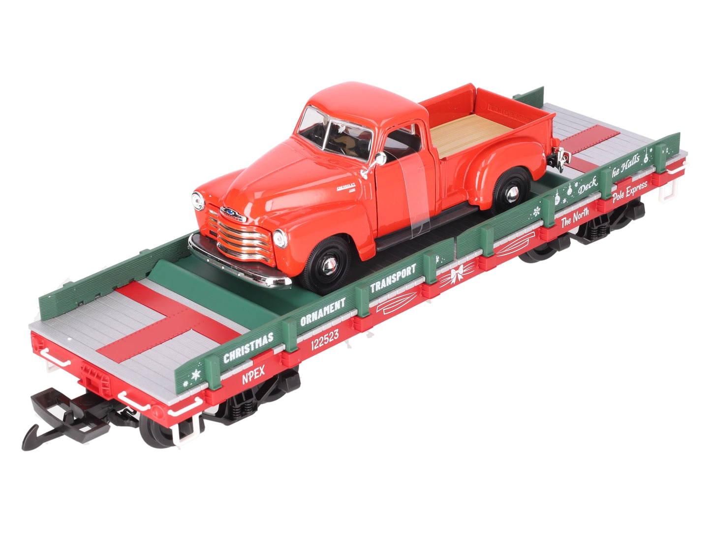 Piko 38787 G Christmas Ornament Transport w/Diecast Pickup Truck and Ornaments
