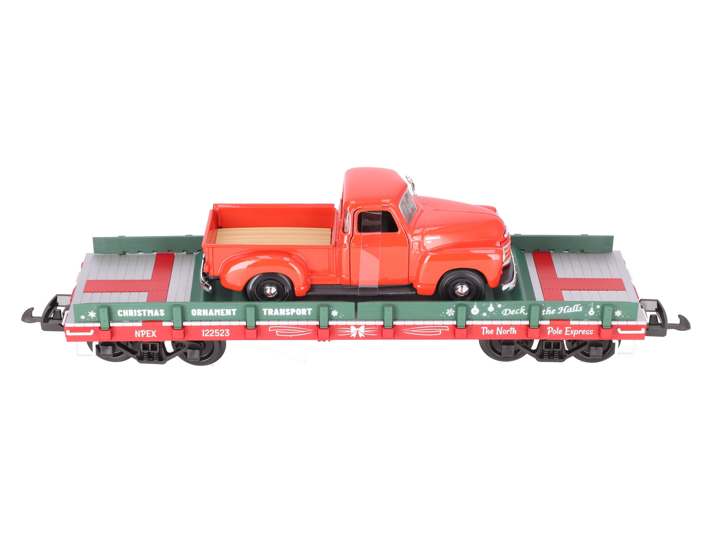 Piko 38787 G Christmas Ornament Transport w/Diecast Pickup Truck and Ornaments LN/Box