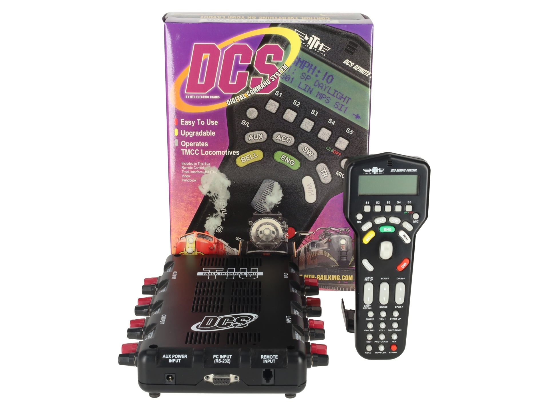 MTH 50-1001 DCS Track Interface Unit & Remote - Serial Port Version LN/Box