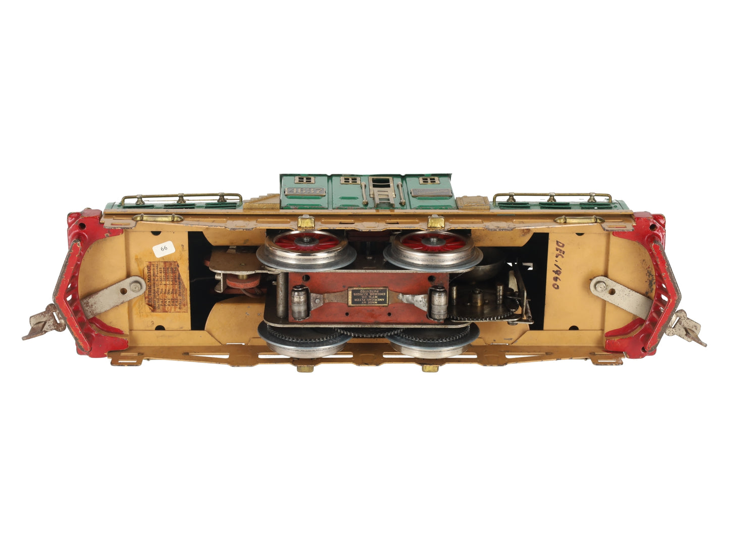 American Flyer 4637 Vintage Std Gauge Shasta Tinplate Electric Locomotive VG