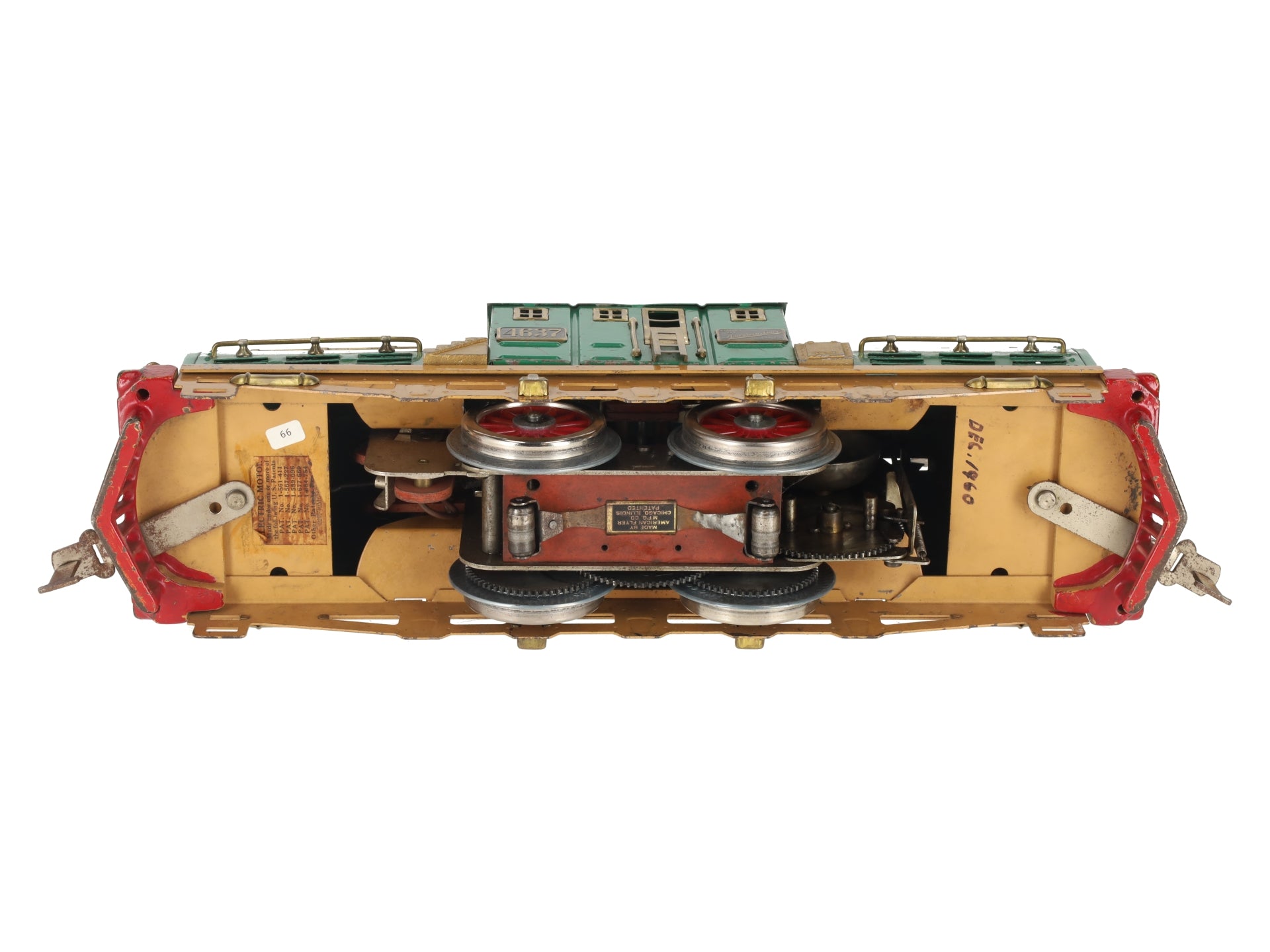 American Flyer 4637 Vintage Std Gauge Shasta Tinplate Electric Locomotive VG