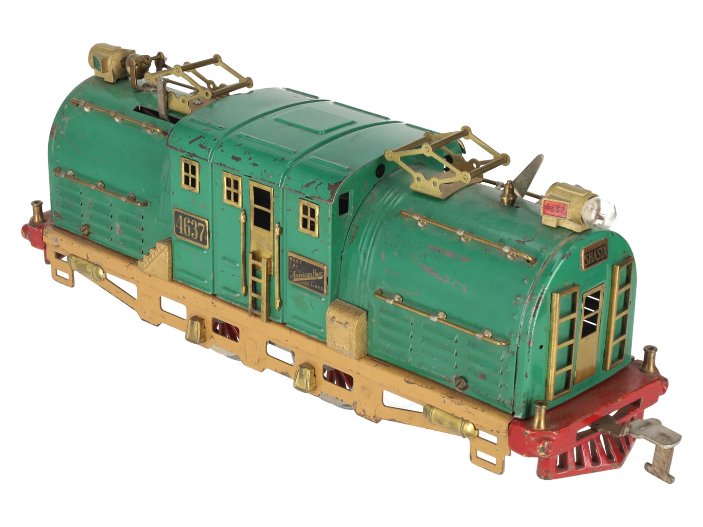 American Flyer 4637 Vintage Std Gauge Shasta Tinplate Electric Locomotive VG