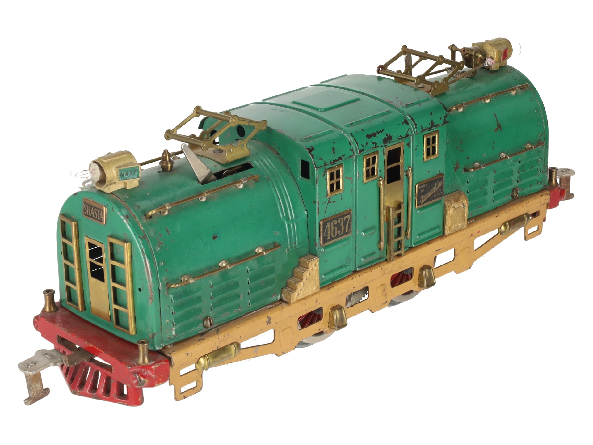 American Flyer 4637 Vintage Std Gauge Shasta Tinplate Electric Locomotive VG