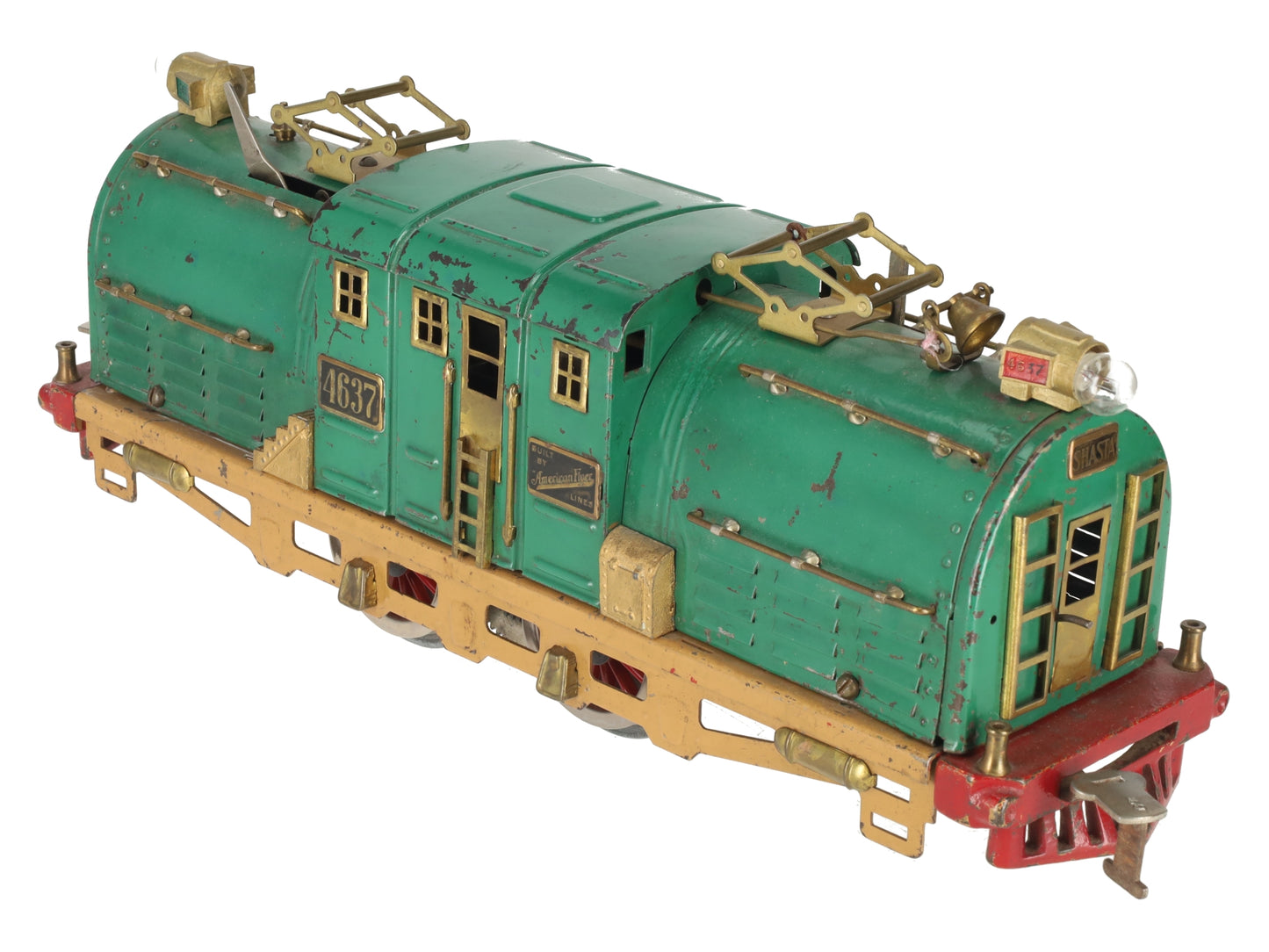 American Flyer 4637 Vintage Std Gauge Shasta Tinplate Electric Locomotive VG