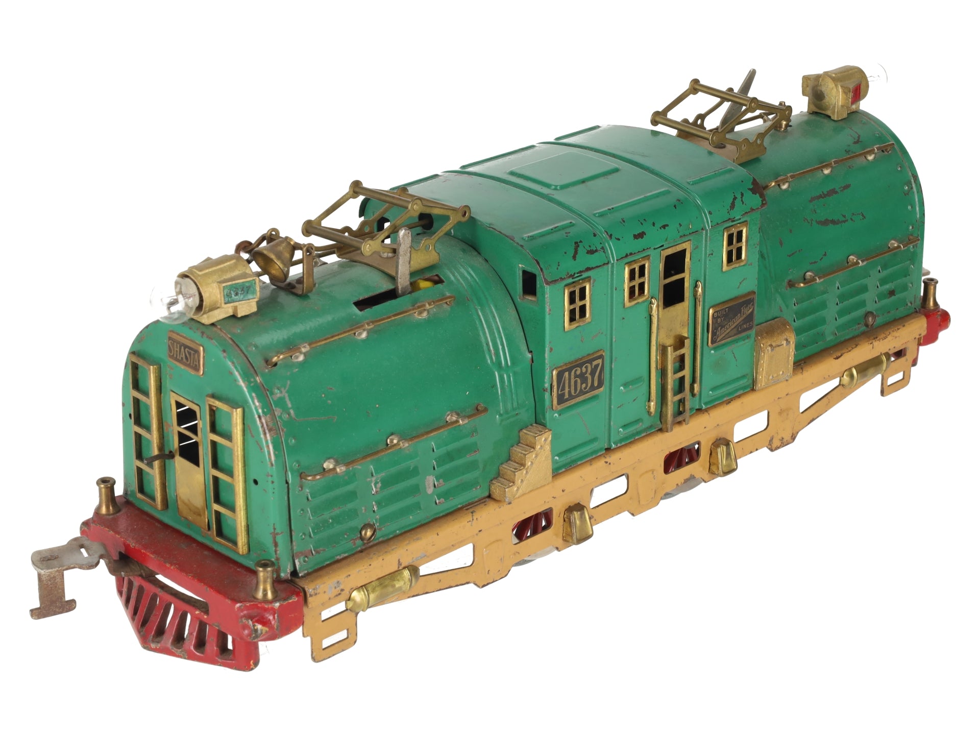 American Flyer 4637 Vintage Std Gauge Shasta Tinplate Electric Locomotive VG