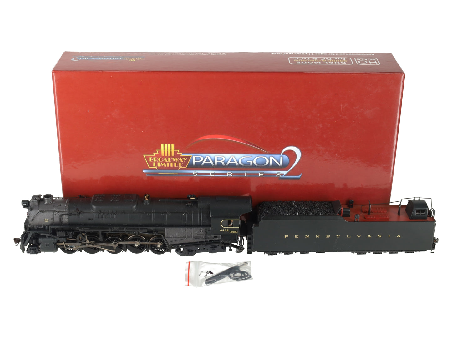 Broadway Limited 2223 HO PRR Class J1 2-10-4 Steam Locomotive w/Paragon2™ #6492 EX/Box