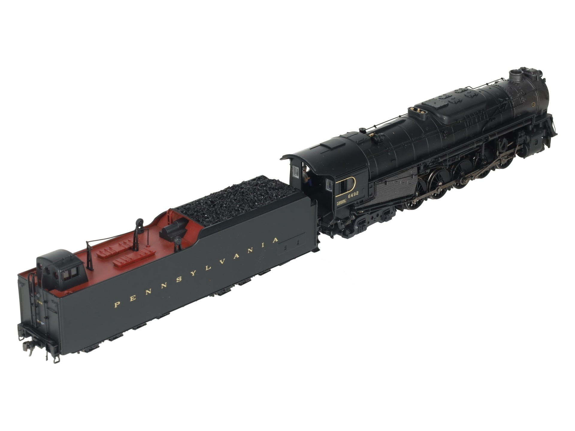 Broadway Limited 2223 HO PRR Class J1 2-10-4 Steam Locomotive w/Paragon2™ #6492 EX/Box