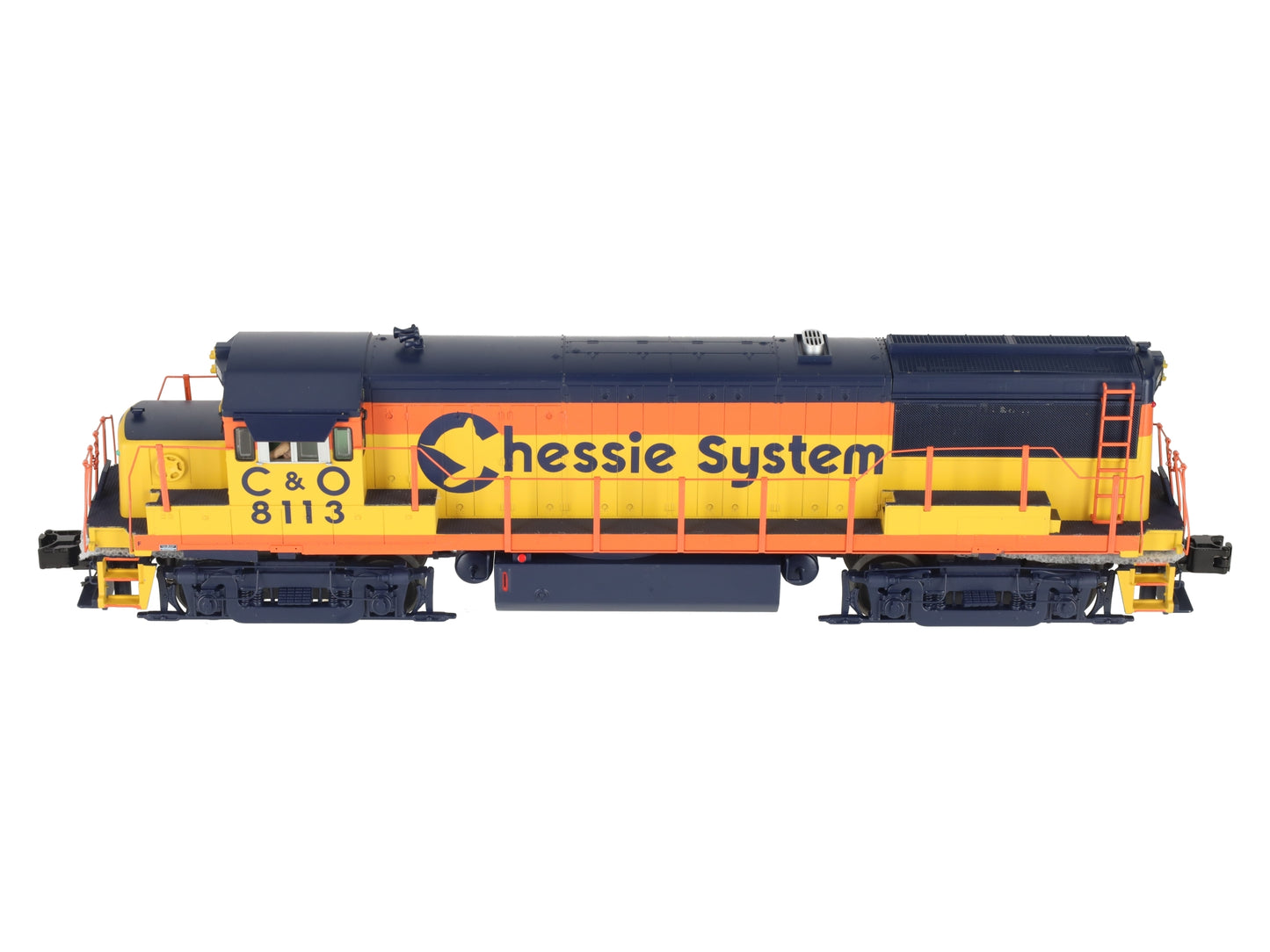 MTH 20-20220-1 Chessie U258B Diesel Engine w/PS3 #8113 (Hi-Rail Wheels) LN/Box