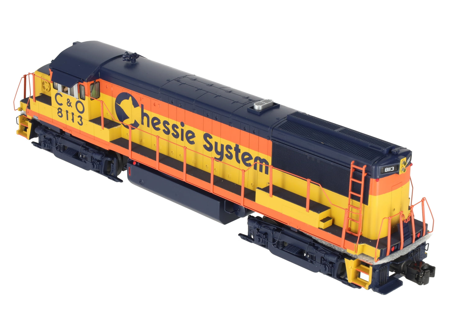 MTH 20-20220-1 Chessie U258B Diesel Engine w/PS3 #8113 (Hi-Rail Wheels) LN/Box