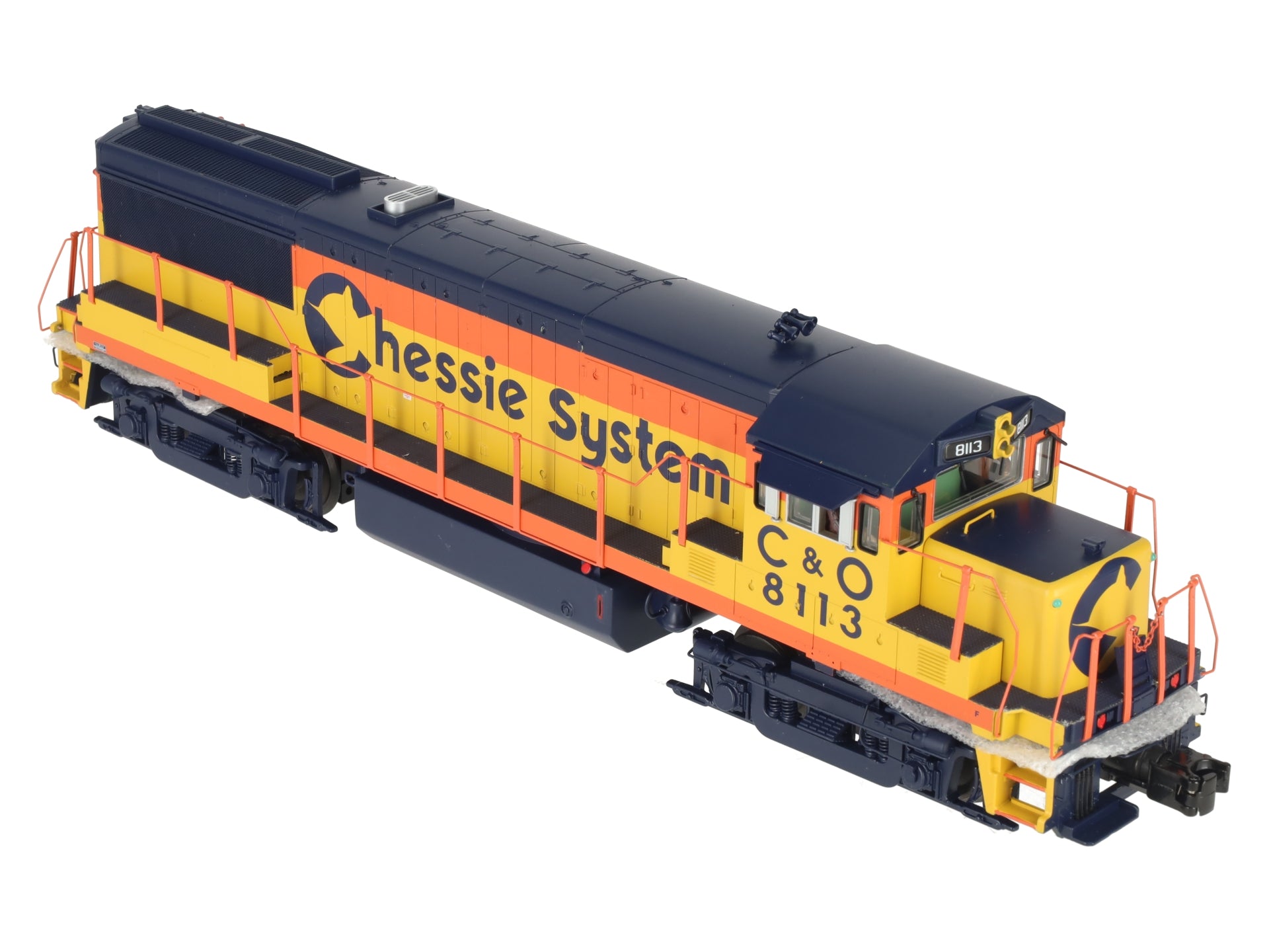 MTH 20-20220-1 Chessie U258B Diesel Engine w/PS3 #8113 (Hi-Rail Wheels) LN/Box