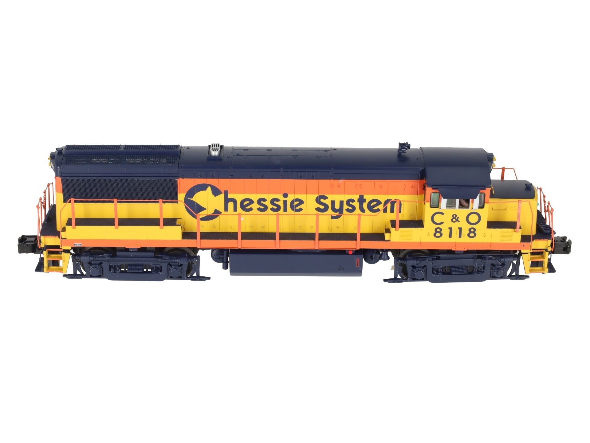 MTH 20-20220-1 Chessie U258B Diesel Engine w/PS3 #8118 (Hi-Rail Wheels) LN/Box