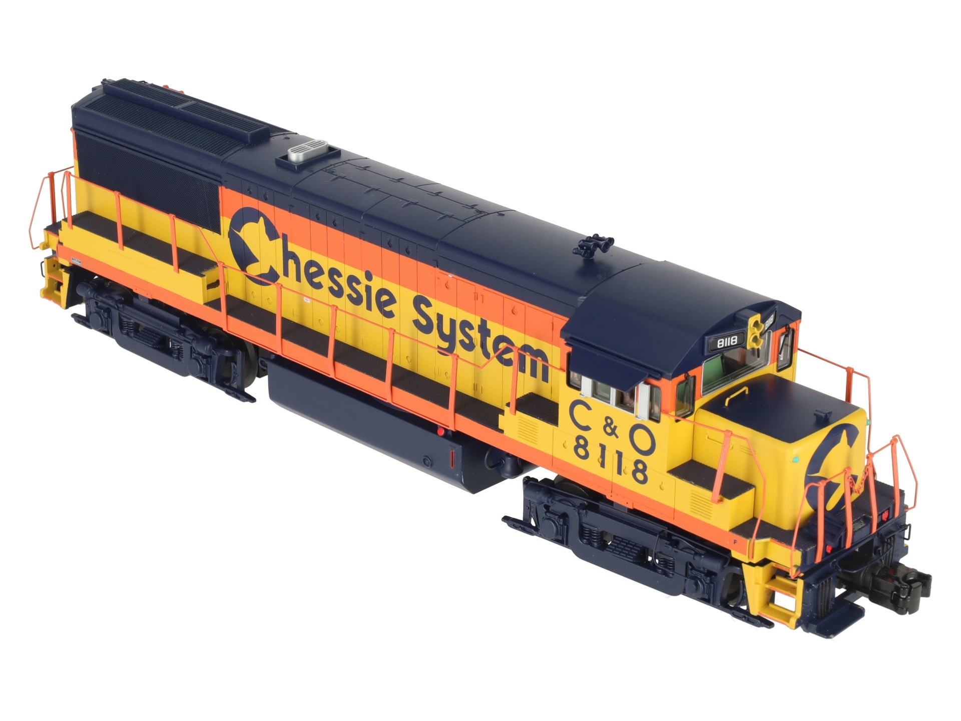 MTH 20-20220-1 Chessie U258B Diesel Engine w/PS3 #8118 (Hi-Rail Wheels) LN/Box