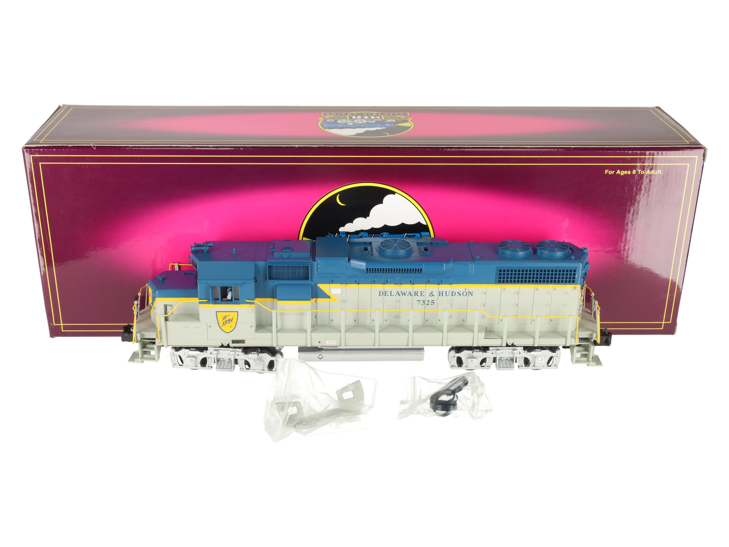 MTH 20-2256-1 O Gauge D&H GP38-2 Diesel Engine w/PS2 #7325 EX/Box