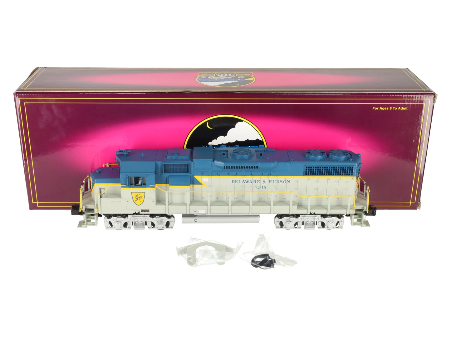 MTH 20-2256-1 D&H GP38-2 Diesel Engine w/PS2 #7315 EX/Box