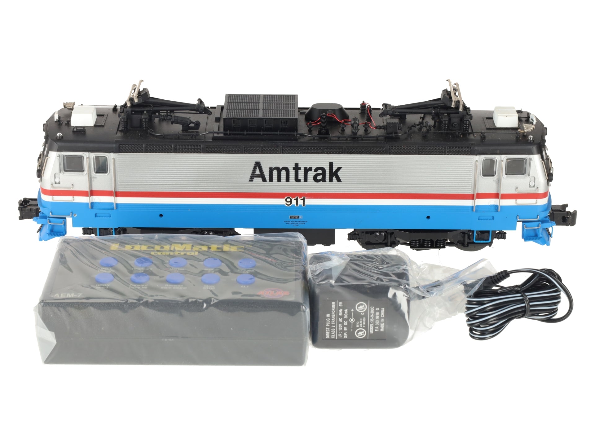 Atlas 6202-2 O Amtrak AEM-7 Electric Locomotive #911 - 3-Rail EX