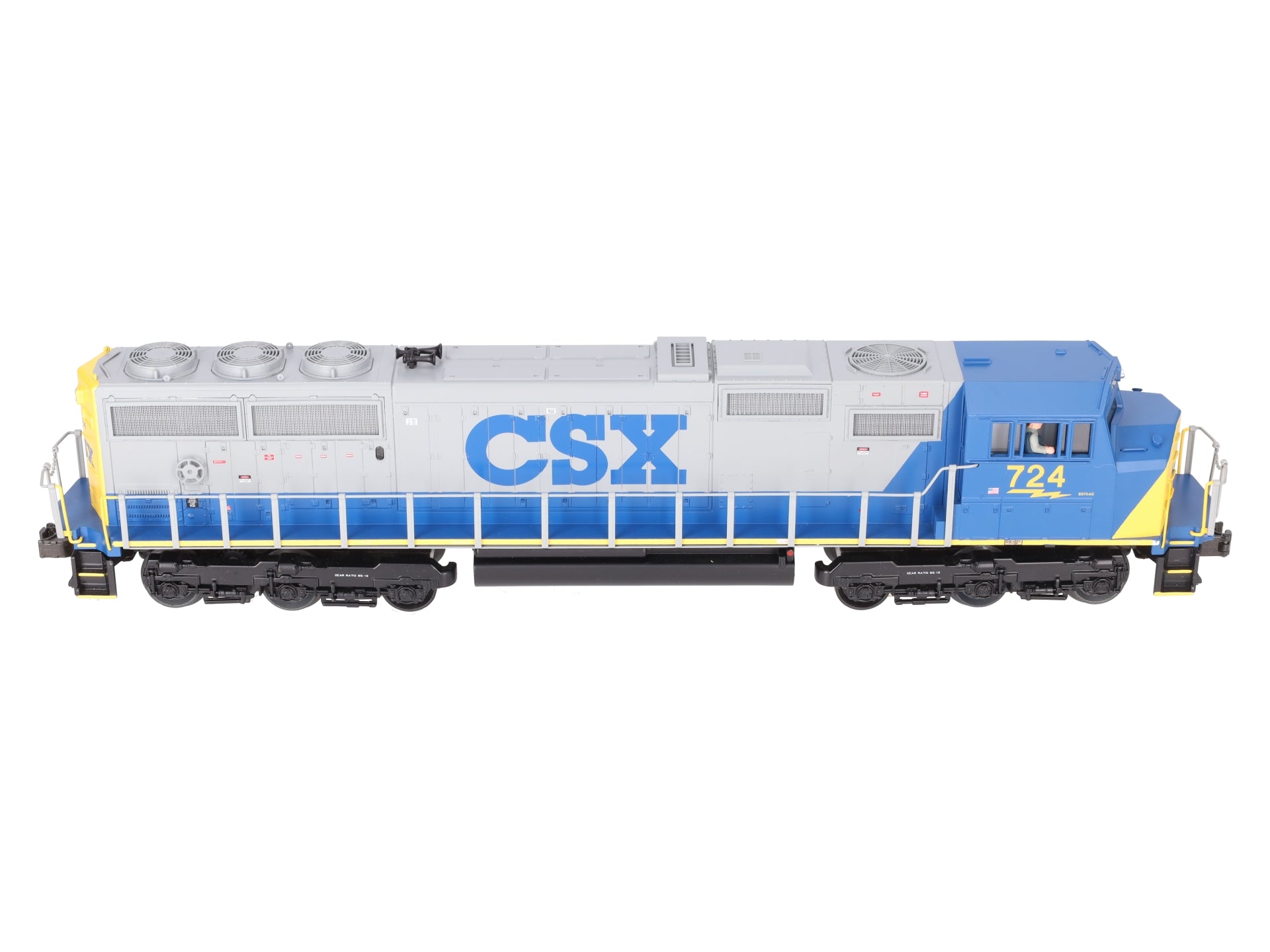 MTH 20-2224-1 O Gauge CSX SD70MAC Diesel Engine w/PS1 #724 LN/Box