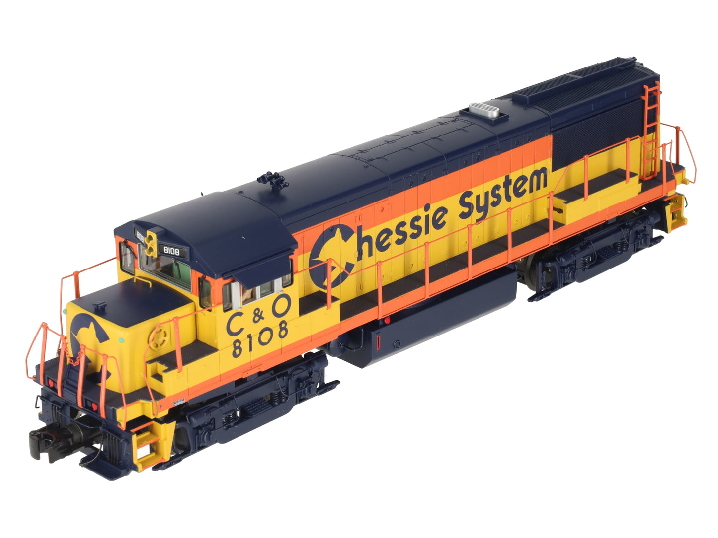 MTH 20-20220-1 Chessie U258B Diesel Engine w/PS3 #8108 (Hi-Rail Wheels) LN/Box