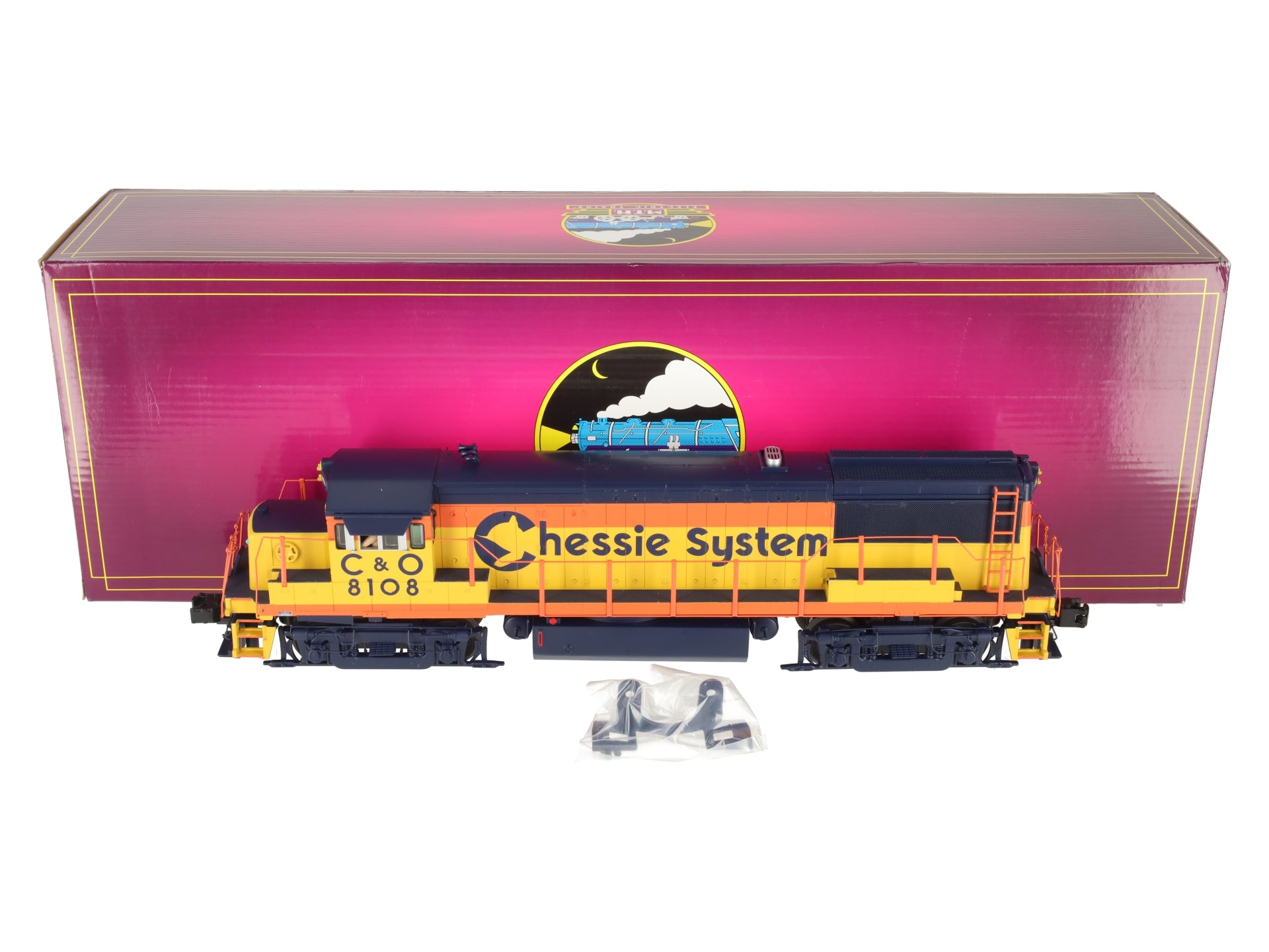MTH 20-20220-1 Chessie U258B Diesel Engine w/PS3 #8108 (Hi-Rail Wheels) LN/Box